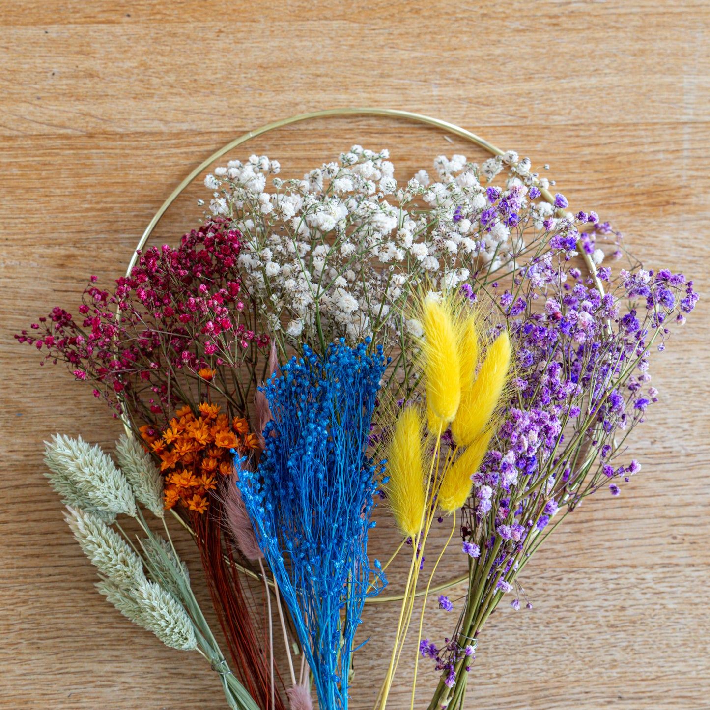 DIY-Trockenblumenreifen Leni Material
