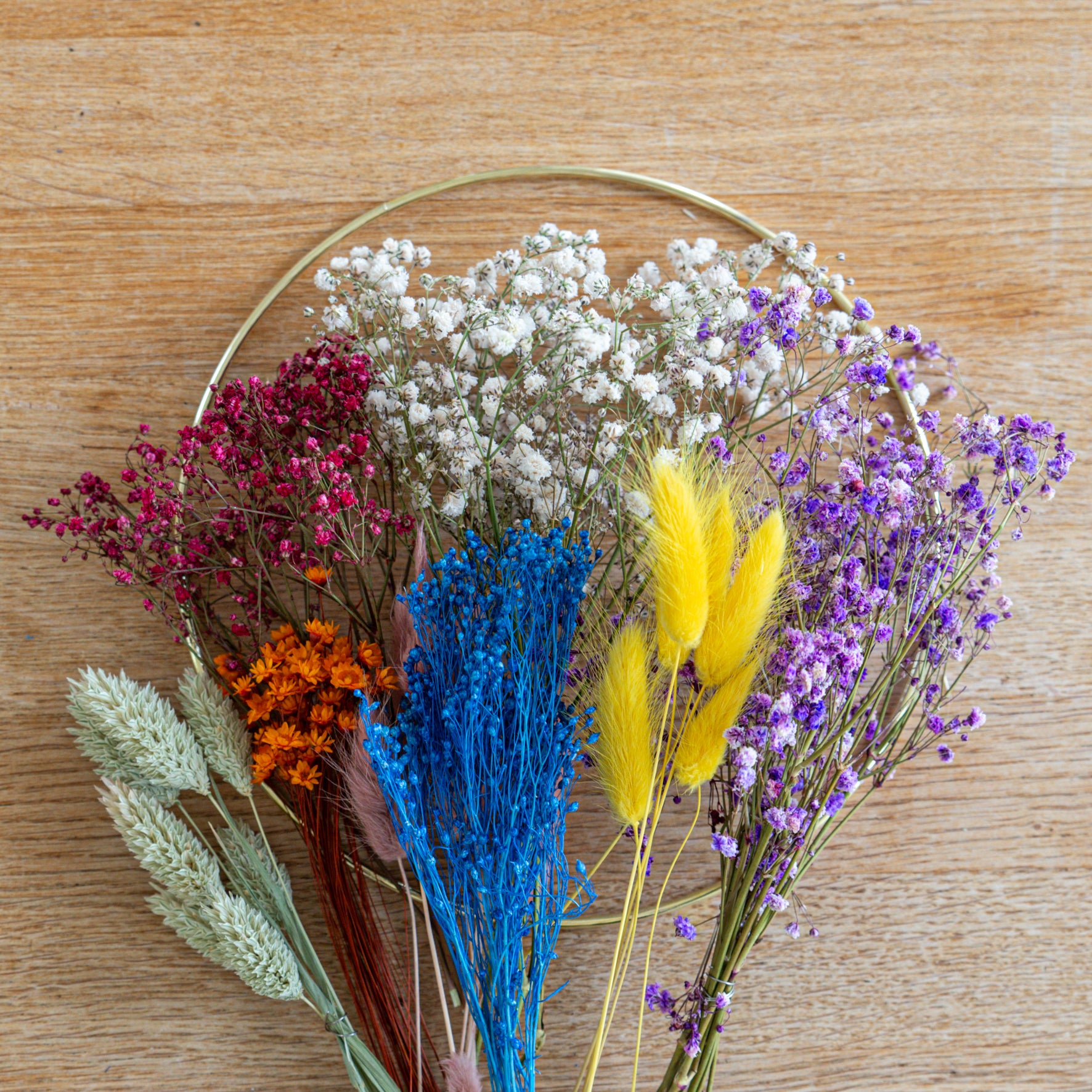 DIY-Trockenblumenreifen Leni Material