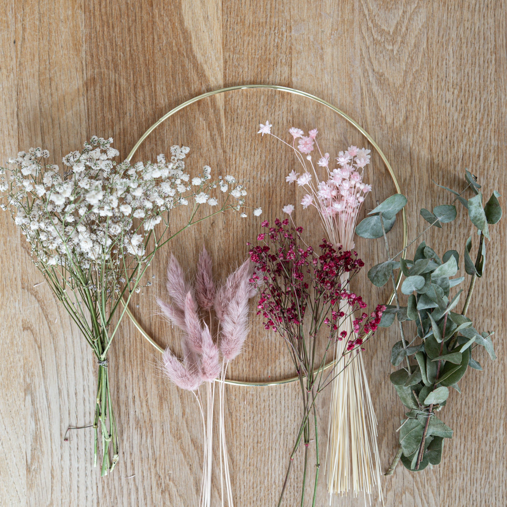 DIY-Trockenblumenreifen Rosi Material